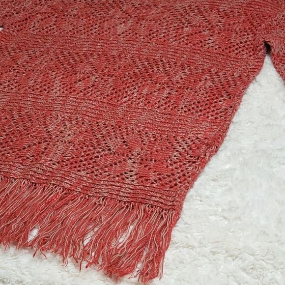 Size Small Vintage America Brand Fringe Trimmed Sweater - Picture 6 of 8